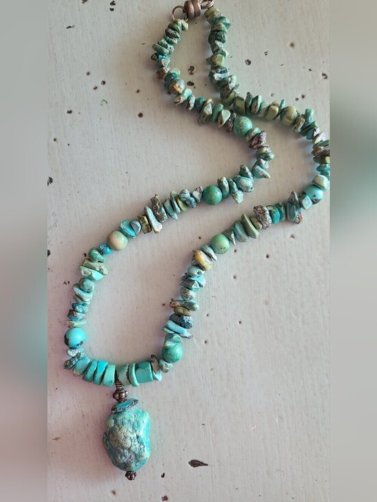 Jewelry - Turquoise Beaded Statement Necklace - Women Jewelry